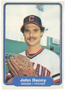 #363 John Denny - Cleveland Indians - 1982 Fleer Baseball