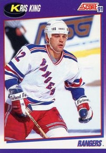 #363 Kris King - New York Rangers - 1991-92 Score American Hockey