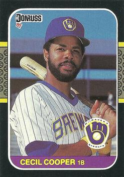 #363 Cecil Cooper - Milwaukee Brewers - 1987 Donruss Baseball