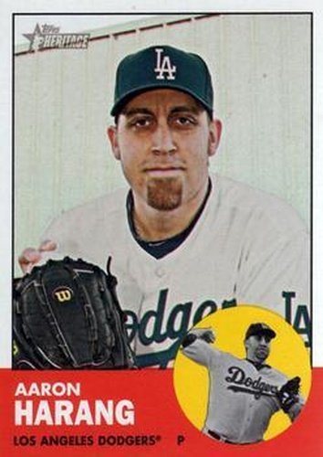 #363 Aaron Harang - Los Angeles Dodgers - 2012 Topps Heritage Baseball