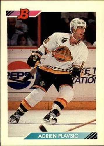 #363 Adrien Plavsic - Vancouver Canucks - 1992-93 Bowman Hockey