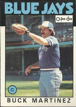 #363 Buck Martinez - Toronto Blue Jays - 1986 O-Pee-Chee Baseball