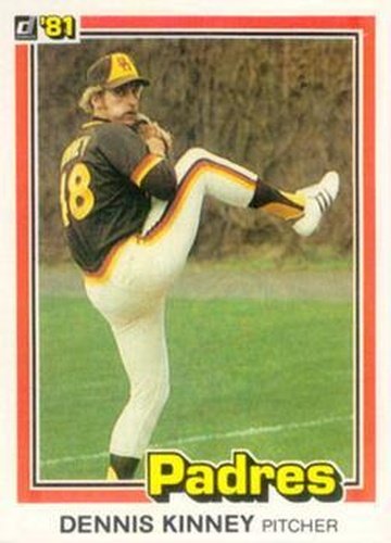 #363 Dennis Kinney - San Diego Padres - 1981 Donruss Baseball