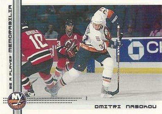 #363 Dmitri Nabokov - New York Islanders - 2000-01 Be a Player Memorabilia Hockey