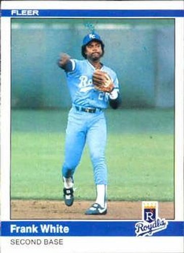 #363 Frank White - Kansas City Royals - 1984 Fleer Baseball