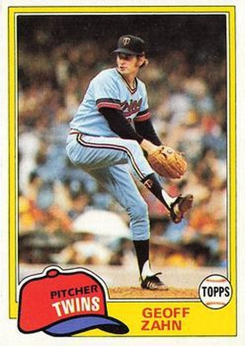 #363 Geoff Zahn - Minnesota Twins - 1981 Topps Baseball