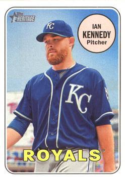 #363 Ian Kennedy - Kansas City Royals - 2018 Topps Heritage Baseball