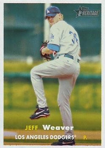 #363 Jeff Weaver - Los Angeles Dodgers - 2006 Topps Heritage Baseball
