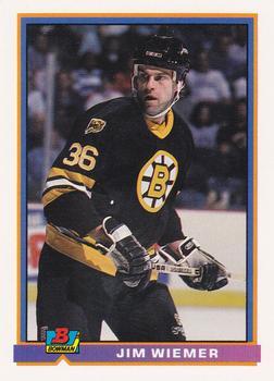 #363 Jim Wiemer - Boston Bruins - 1991-92 Bowman Hockey