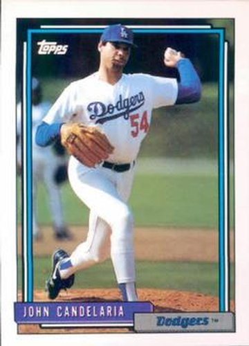 #363 John Candelaria - Los Angeles Dodgers - 1992 Topps Baseball