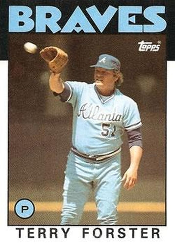 #363 Terry Forster - Atlanta Braves - 1986 Topps Baseball