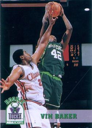 #363 Vin Baker - Milwaukee Bucks - 1993-94 Hoops Basketball