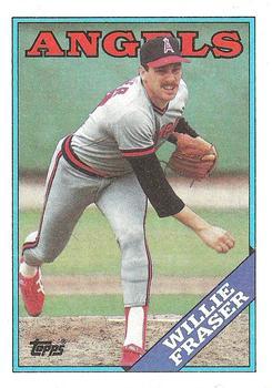 #363 Willie Fraser - California Angels - 1988 Topps Baseball