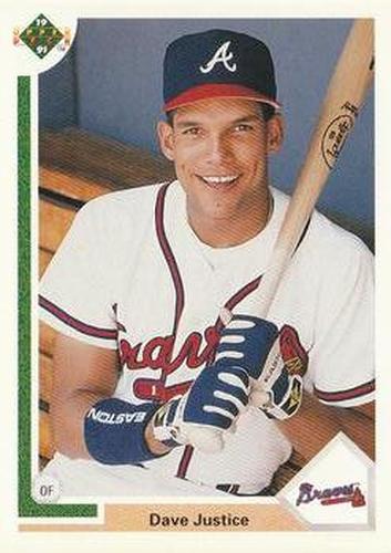 #363 Dave Justice - Atlanta Braves - 1991 Upper Deck Baseball