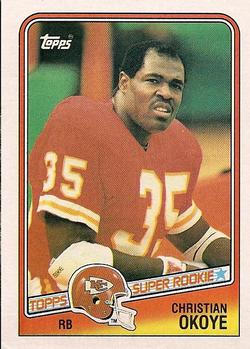 #363 Christian Okoye - Kansas City Chiefs - 1988 Topps Football