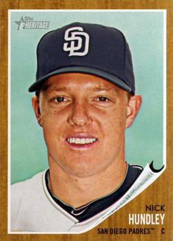 #363 Nick Hundley - San Diego Padres - 2011 Topps Heritage Baseball