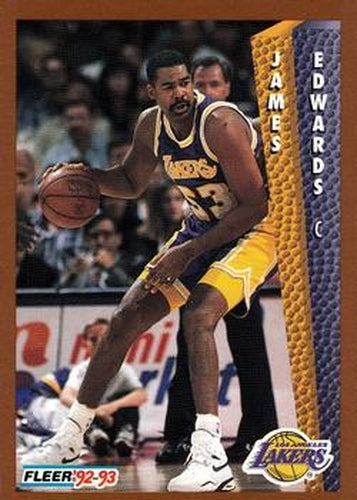 #363 James Edwards - Los Angeles Lakers - 1992-93 Fleer Basketball