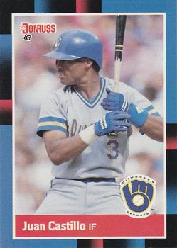 #363 Juan Castillo - Milwaukee Brewers - 1988 Donruss Baseball