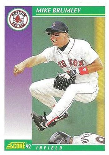 #363 Mike Brumley - Boston Red Sox - 1992 Score Baseball
