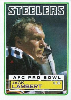 #363 Jack Lambert - Pittsburgh Steelers - 1983 Topps Football