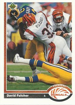 #363 David Fulcher - Cincinnati Bengals - 1991 Upper Deck Football