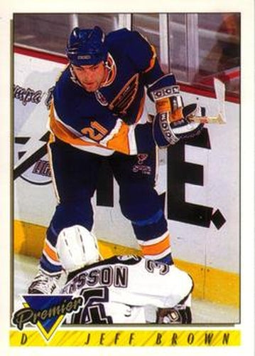 #363 Jeff Brown - St. Louis Blues - 1993-94 O-Pee-Chee Premier Hockey