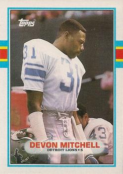#363 Devon Mitchell - Detroit Lions - 1989 Topps Football