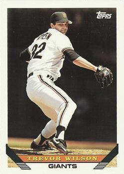 #364 Trevor Wilson - San Francisco Giants - 1993 Topps Baseball
