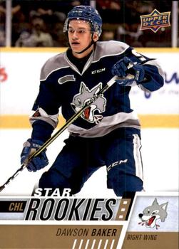 #364 Dawson Baker - Sudbury Wolves - 2017-18 Upper Deck CHL Hockey