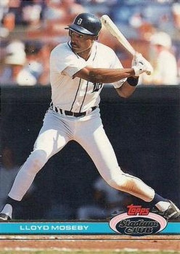 #364 Lloyd Moseby - Detroit Tigers - 1991 Stadium Club Baseball