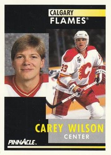 #364 Carey Wilson - Calgary Flames - 1991-92 Pinnacle Hockey
