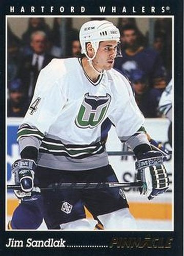 #364 Jim Sandlak - Hartford Whalers - 1993-94 Pinnacle Hockey