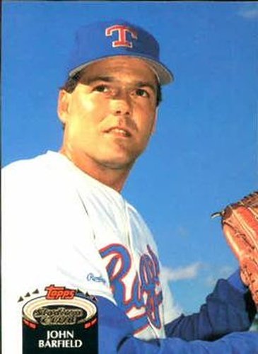 #364 John Barfield - Texas Rangers - 1992 Stadium Club Baseball