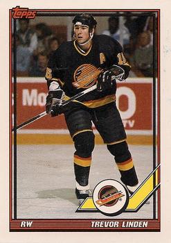 #364 Trevor Linden - Vancouver Canucks - 1991-92 Topps Hockey