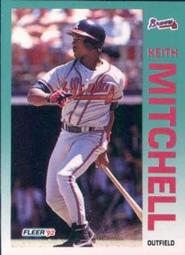 #364 Keith Mitchell - Atlanta Braves - 1992 Fleer Baseball