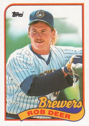 #364 Rob Deer - Milwaukee Brewers - 1989 Topps Baseball