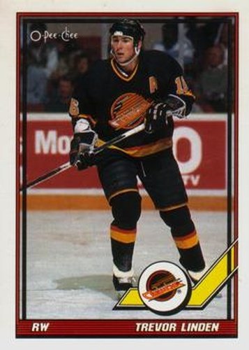 #364 Trevor Linden - Vancouver Canucks - 1991-92 O-Pee-Chee Hockey