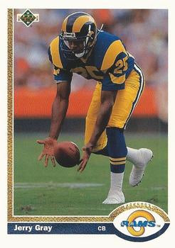 #364 Jerry Gray - Los Angeles Rams - 1991 Upper Deck Football