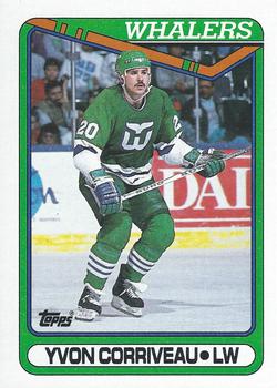 #364 Yvon Corriveau - Hartford Whalers - 1990-91 Topps Hockey