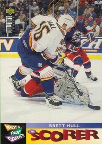 #364 Brett Hull - St. Louis Blues - 1995-96 Collector's Choice Hockey