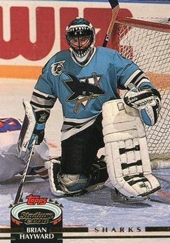 #364 Brian Hayward - San Jose Sharks - 1992-93 Stadium Club Hockey
