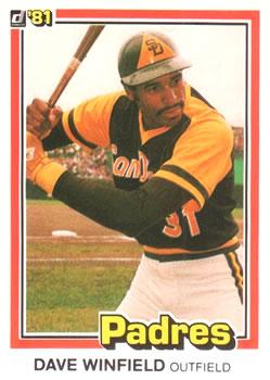 #364 Dave Winfield - San Diego Padres - 1981 Donruss Baseball
