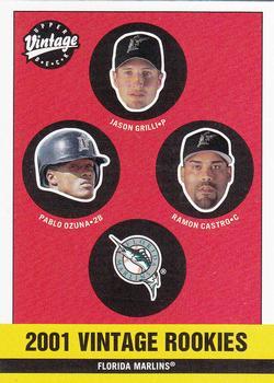 #364 Jason Grilli / Pablo Ozuna / Ramon Castro - Florida Marlins - 2001 Upper Deck Vintage Baseball