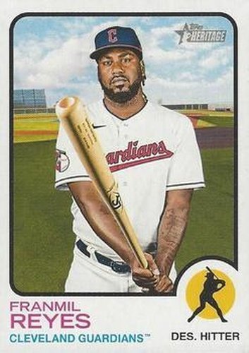 #364 Franmil Reyes - Cleveland Guardians - 2022 Topps Heritage Baseball