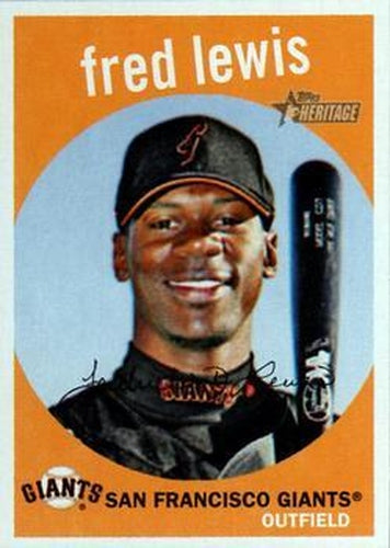 #364 Fred Lewis - San Francisco Giants - 2008 Topps Heritage Baseball