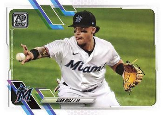 #364 Isan Diaz - Miami Marlins - 2021 Topps Baseball