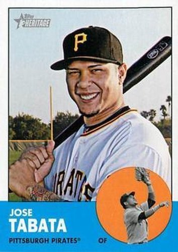 #364 Jose Tabata - Pittsburgh Pirates - 2012 Topps Heritage Baseball