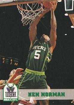 #364 Ken Norman - Milwaukee Bucks - 1993-94 Hoops Basketball