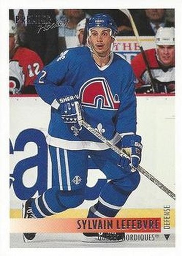 #364 Sylvain Lefebvre - Quebec Nordiques - 1994-95 Topps Premier Hockey