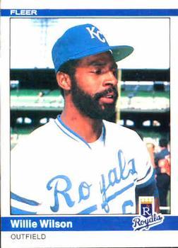 #364 Willie Wilson - Kansas City Royals - 1984 Fleer Baseball